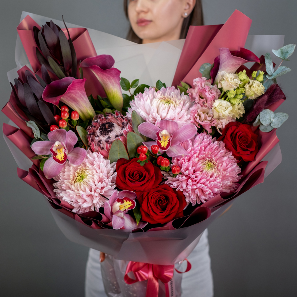 Букет «Бургундский шик» L Букет «Бургундский шик» L