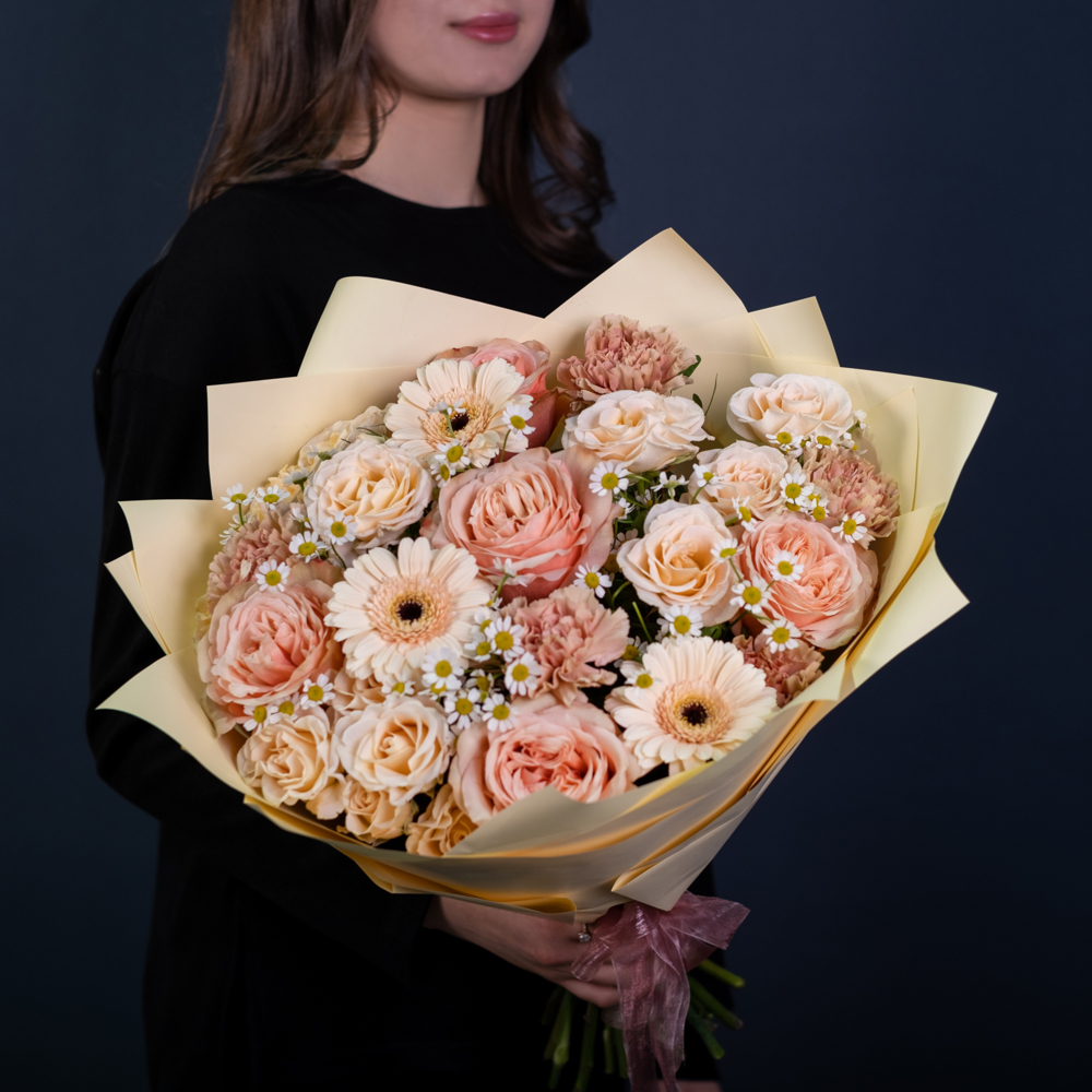 Букет «Персиковая нежность» Букет «Персиковая нежность»