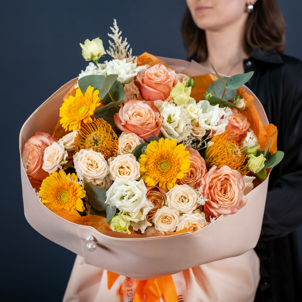 Букет «Апельсиновый пунш» L  Букет «Апельсиновый пунш» L