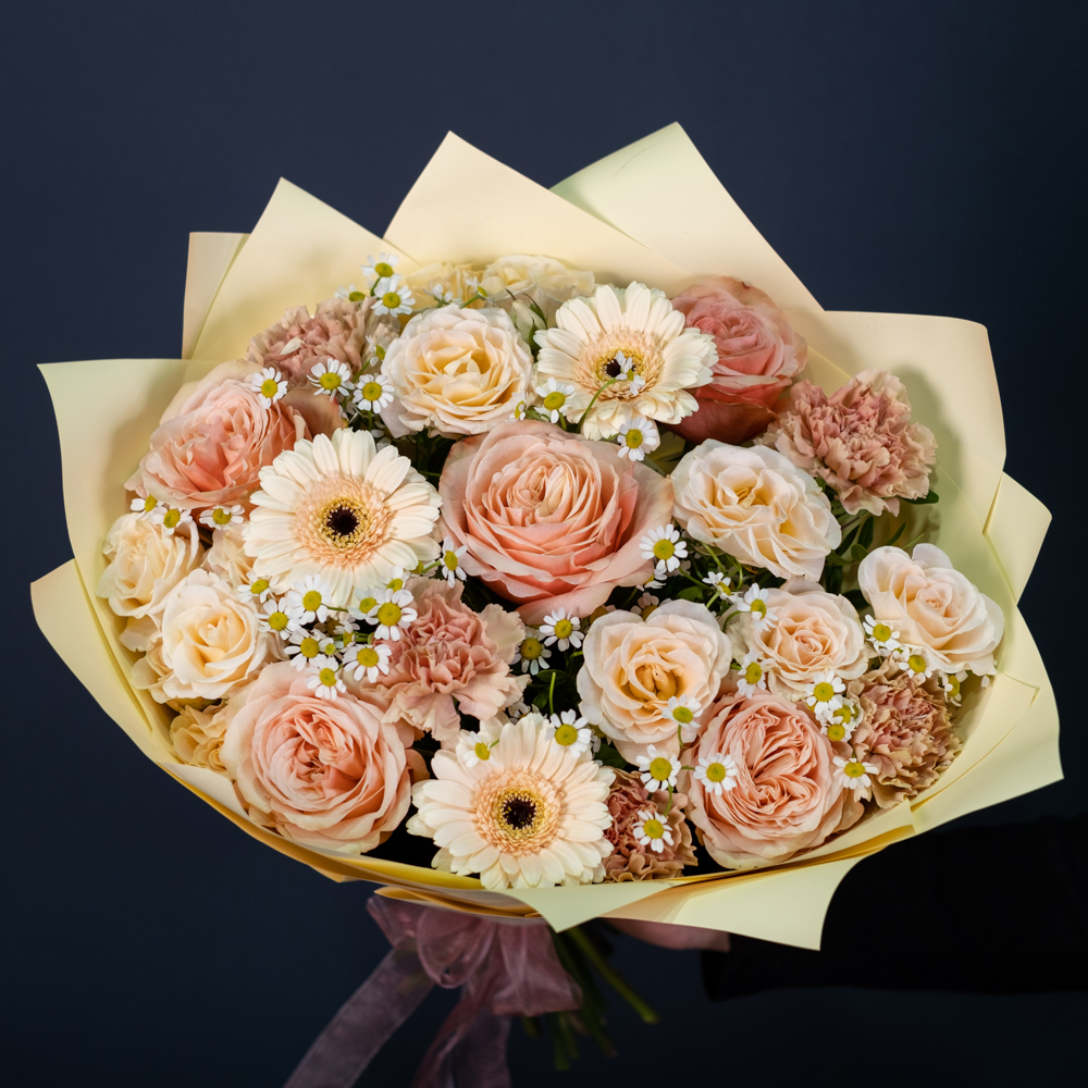 Букет «Персиковая нежность» Букет «Персиковая нежность»