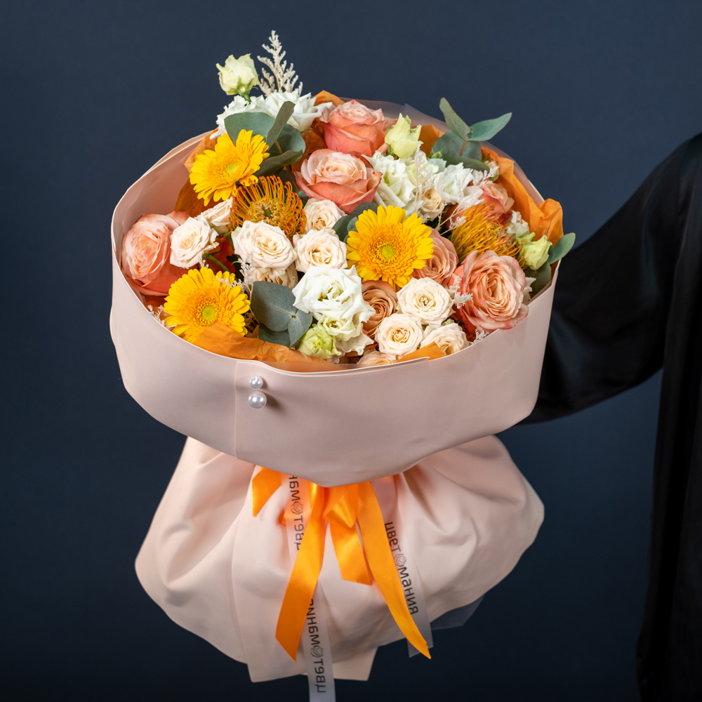 Букет «Апельсиновый пунш» L  Букет «Апельсиновый пунш» L