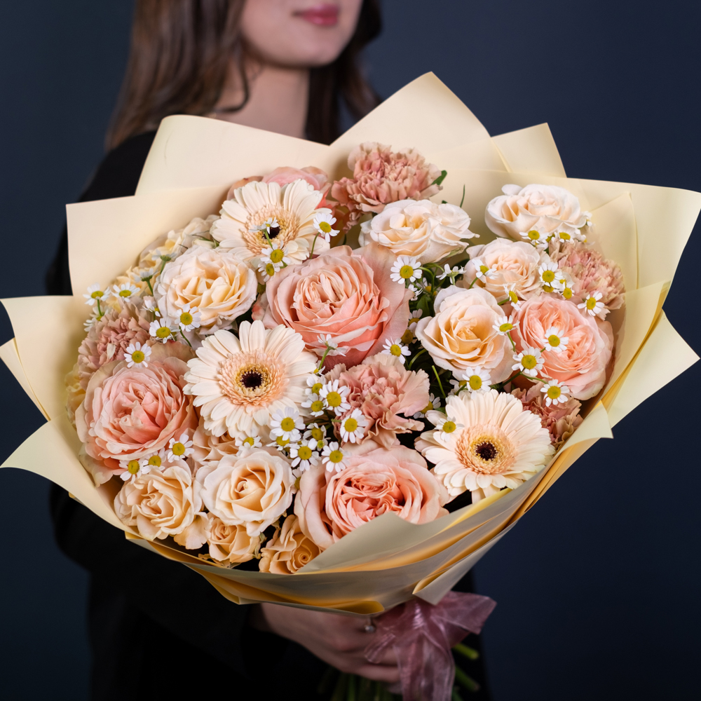 Букет «Персиковая нежность» Букет «Персиковая нежность»