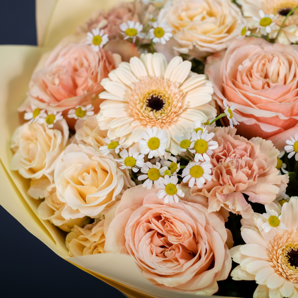 Букет «Персиковая нежность» Букет «Персиковая нежность»