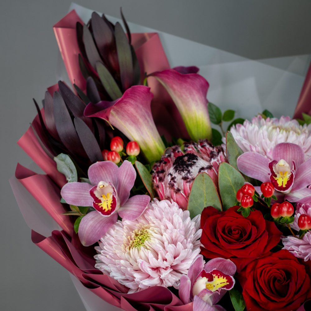 Букет «Бургундский шик» L Букет «Бургундский шик» L